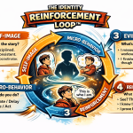 The Identity Reinforcement Loop explains why you repeat the same habits. Discover how self-image shapes behavior and how to break the cycle.
