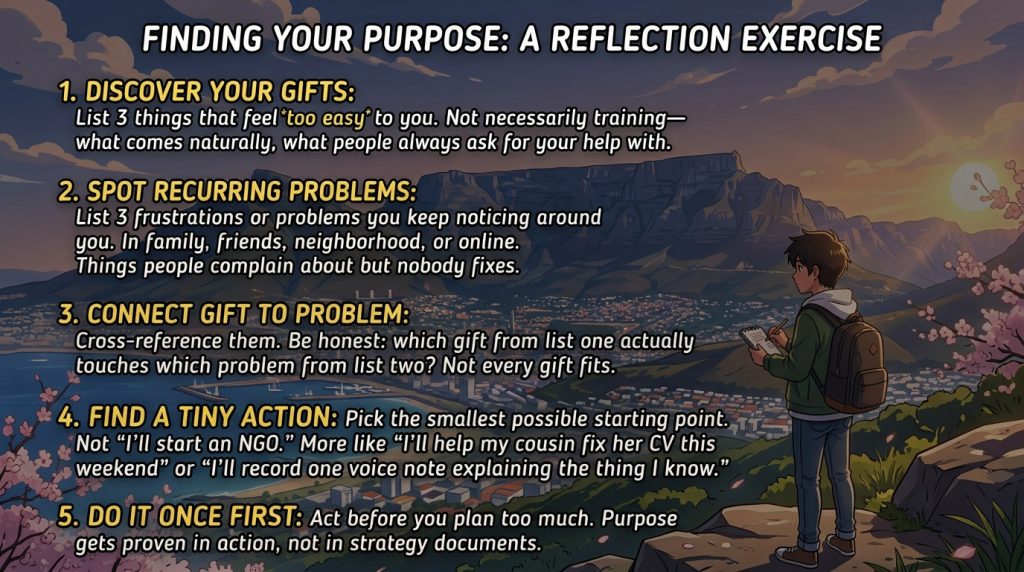 Finding your purpose exercise